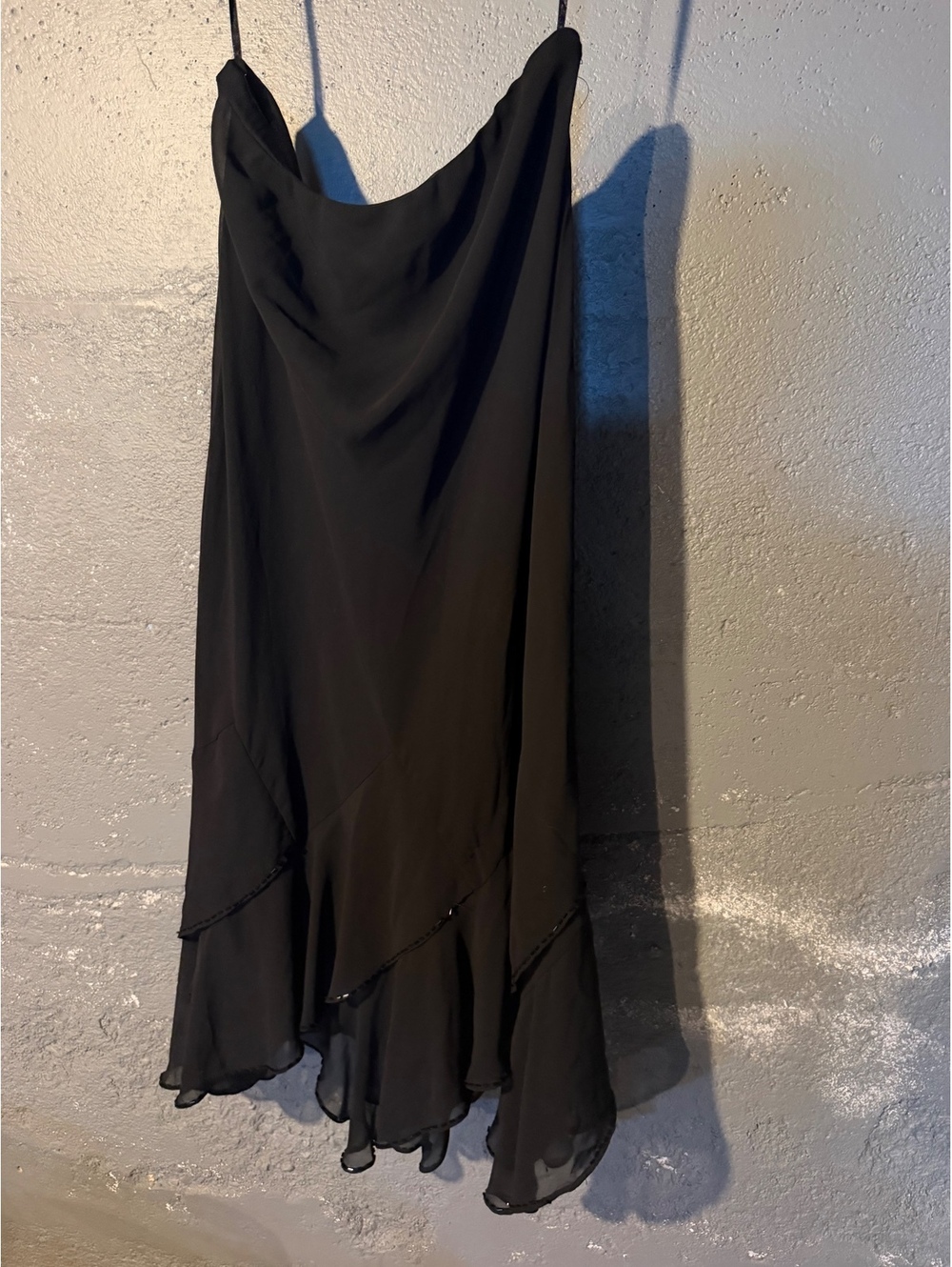 Studio I Black Asymmetric Hem skirt Size 12